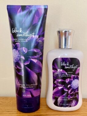 Bath & Body Works Black Amethyst Lotion & Ultra Shea Cream